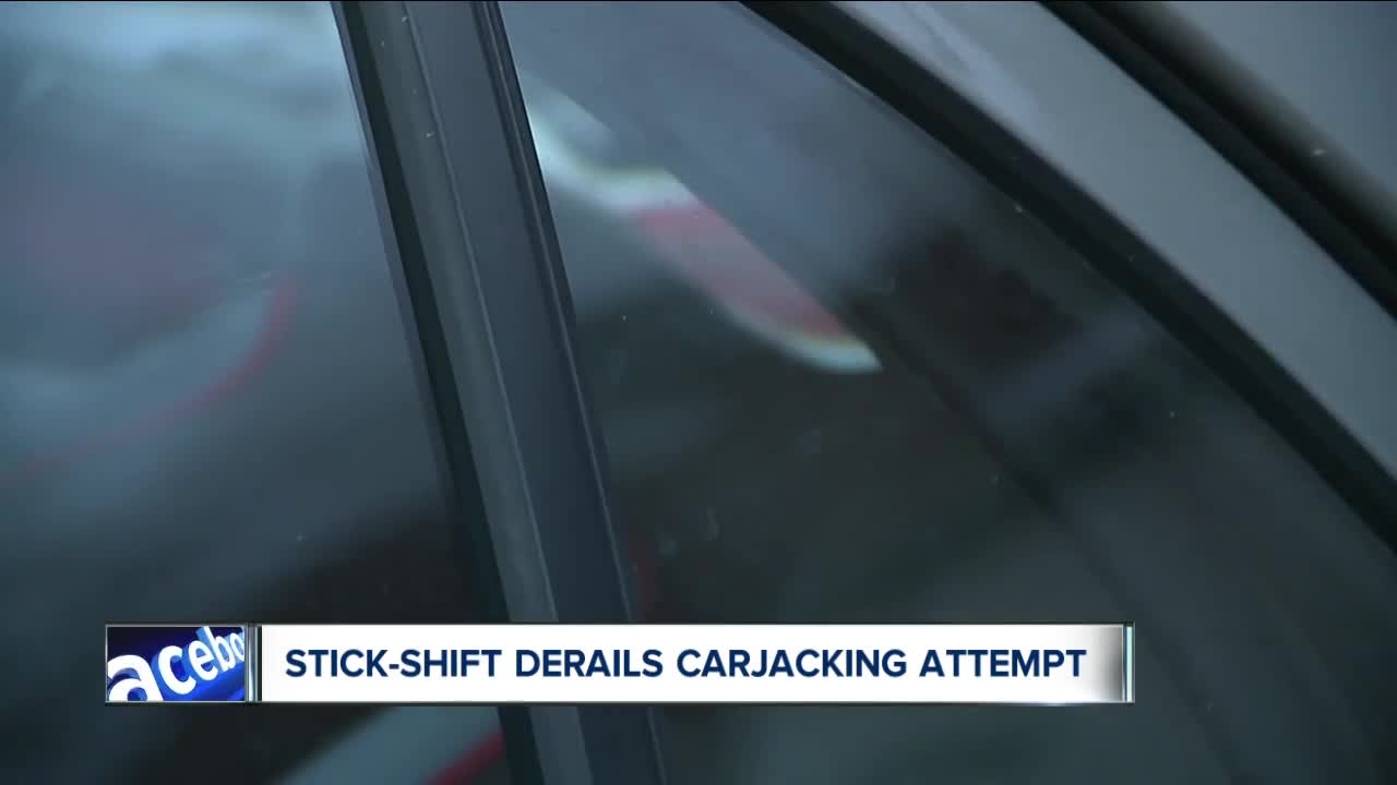 4 juveniles who tried to carjack woman at gunpoint were foiled by car's manual transmission