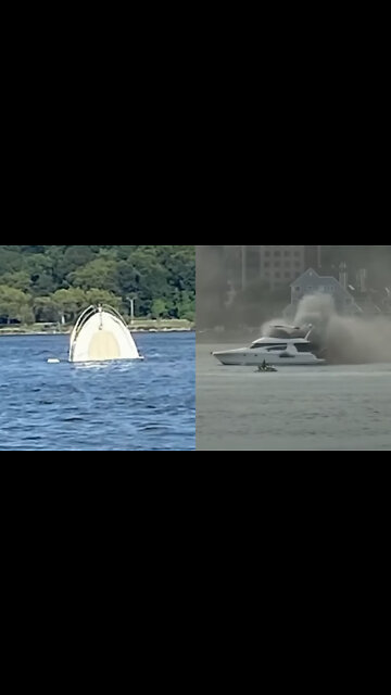 Citizen Rescues Group from Fiery Yacht Before It Sinks