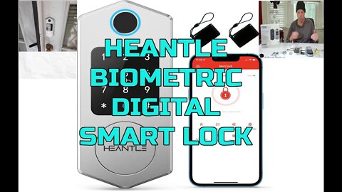 HEANTLE Smart Lock Unbox and Quick Install - Biometric - Key Fob - Standard Key