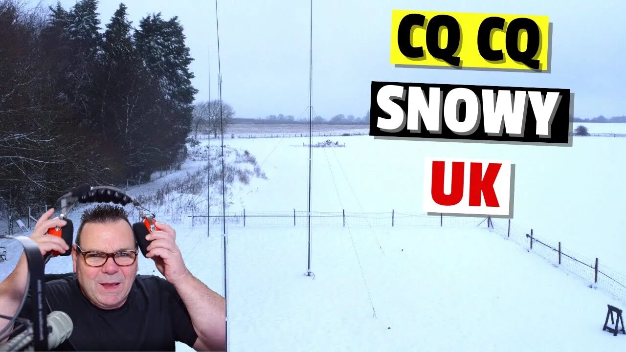 Ham Radio in the SNOW - M0XXT calling CQ CQ