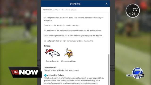 New Ticketmaster verification process for half-priced Broncos ticket sales