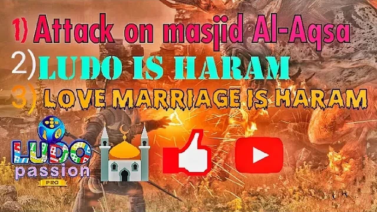 Breaking news:Attack on masjid .Playing dice is haram and in islam love marriage is haram.