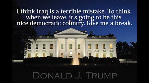 Donald Trump Quotes - I think Iraq is a terrible mistake...