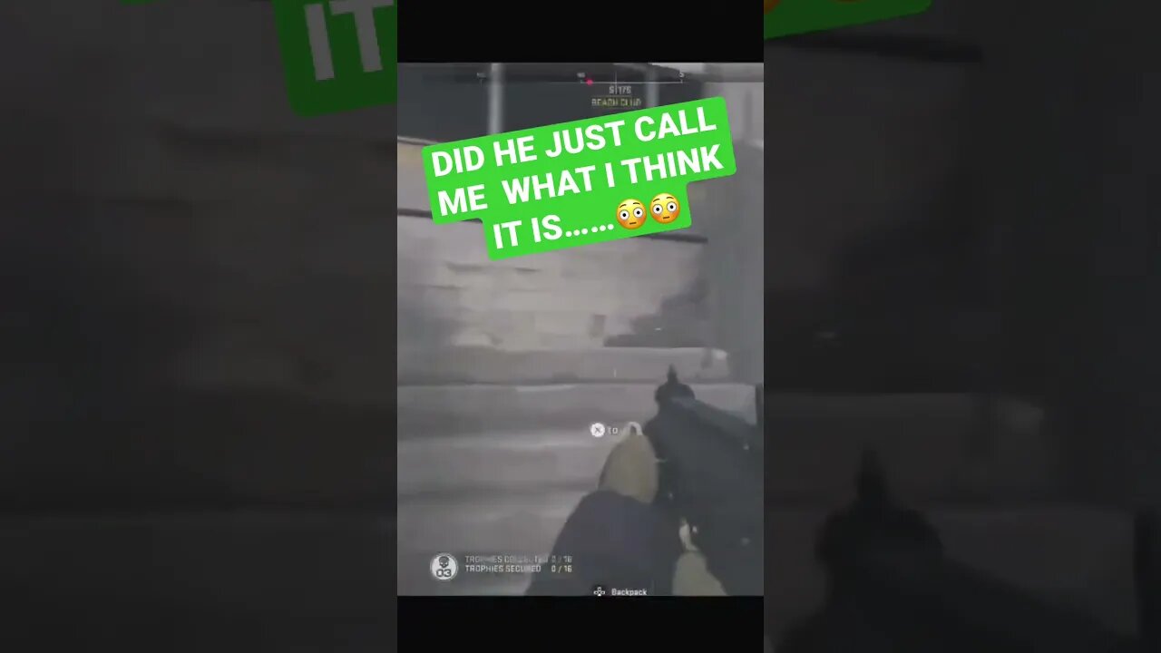 DID HE JUST CALL ME WHAT I THINK IT IS…..😳😳 Subscribe to more #warzone2 #resurgence #shorts