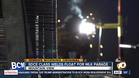 Welding students honor MLK Jr with float in parade