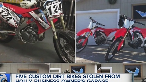 Dirt bikes stolen in Holly