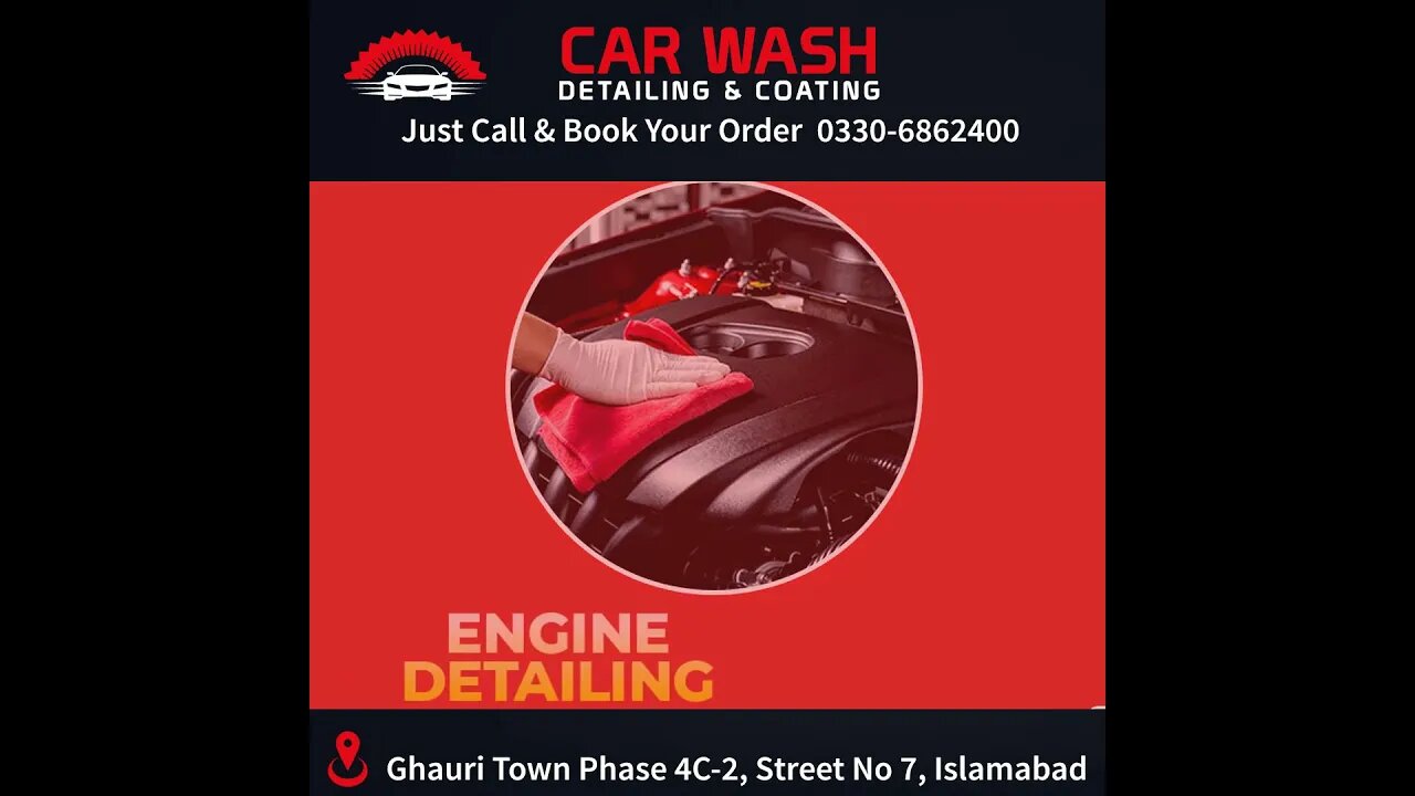 Car Wash And Detailing in Islamabad And Rawalpindi At Home 03306862400