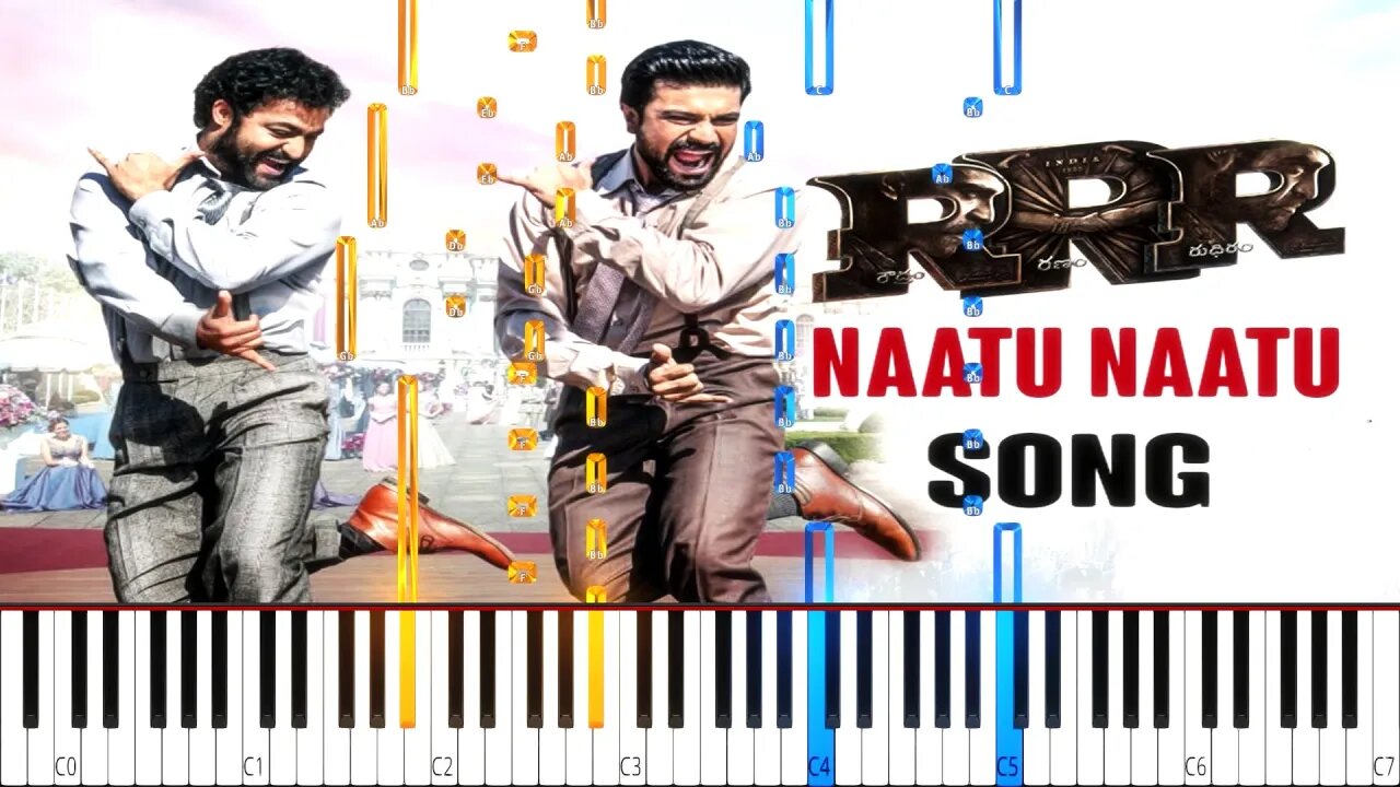 RRR Movie Song - Naatu Naatu (Naacho Naacho) - (HARD) Piano Tutorial