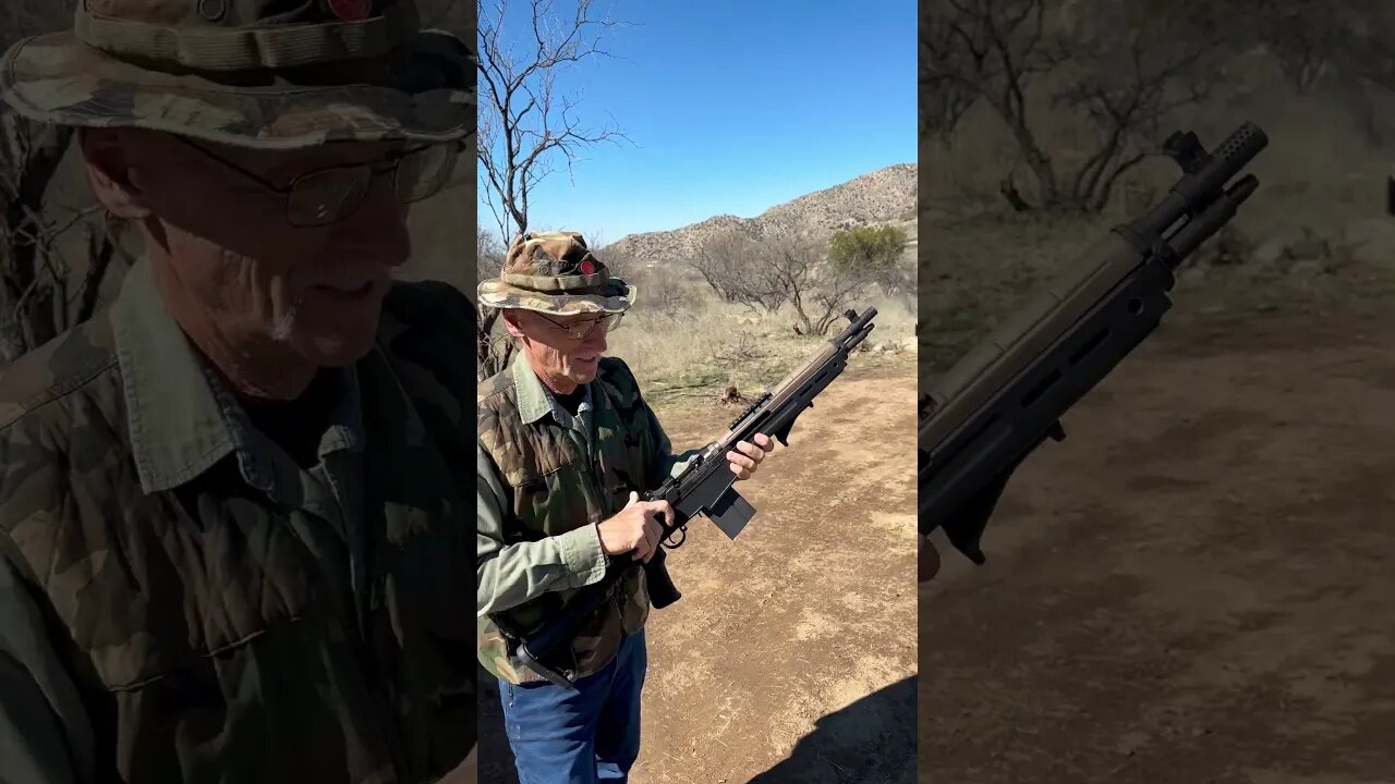 Shooting the Springfield Armory M1A SOCOM 16 #shooting #gun #sprinfieldarmory #socom2 #gunsdotcom