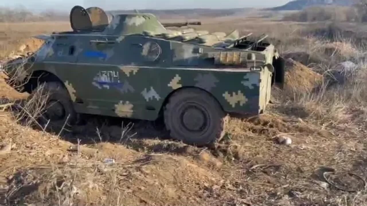 Just another abandoned Ukrainian BRDM-2 armored vehicle 🥱