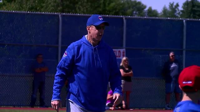 Jim Kelly in good spirits during annual football camp