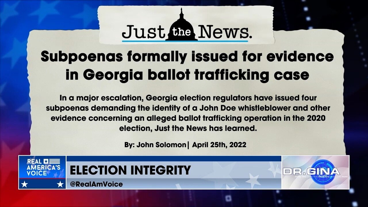 Subpoenas Issued For Evidence in Georgia Ballot Trafficking Case