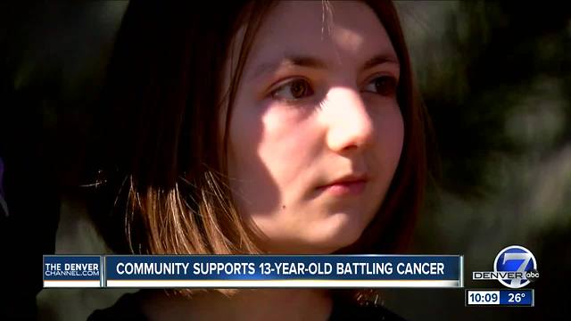 Community rallies behind 13-year-old Tayler Ellison who is fighting cancer for 3rd time