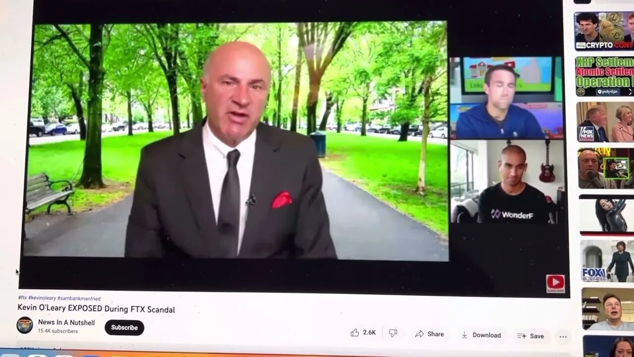 Liar Liar Kevin O Leary from shark tank. News in a Nutshell on YouTube. #BREAKING #XRP #XLM #XDC