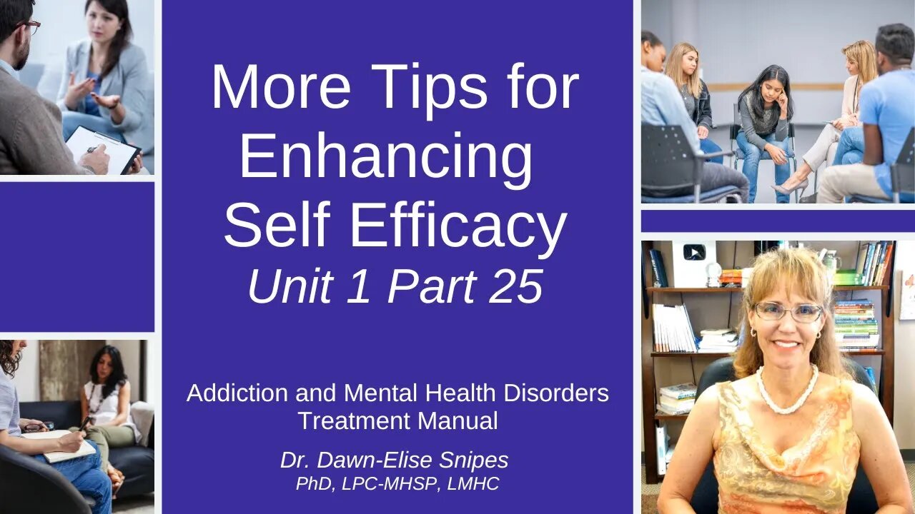 More Tips for Enhancing Self Confidence | Unit 1 Part 25 | Addiction and Mental Health Recovery