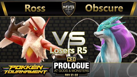 DMG Ross (Blaziken) vs. NG Obscure (Suicune) - Pokkén Losers R5 - CEO Prologue