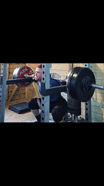 167.5 Kgs High-Bar Squat Heavy Single