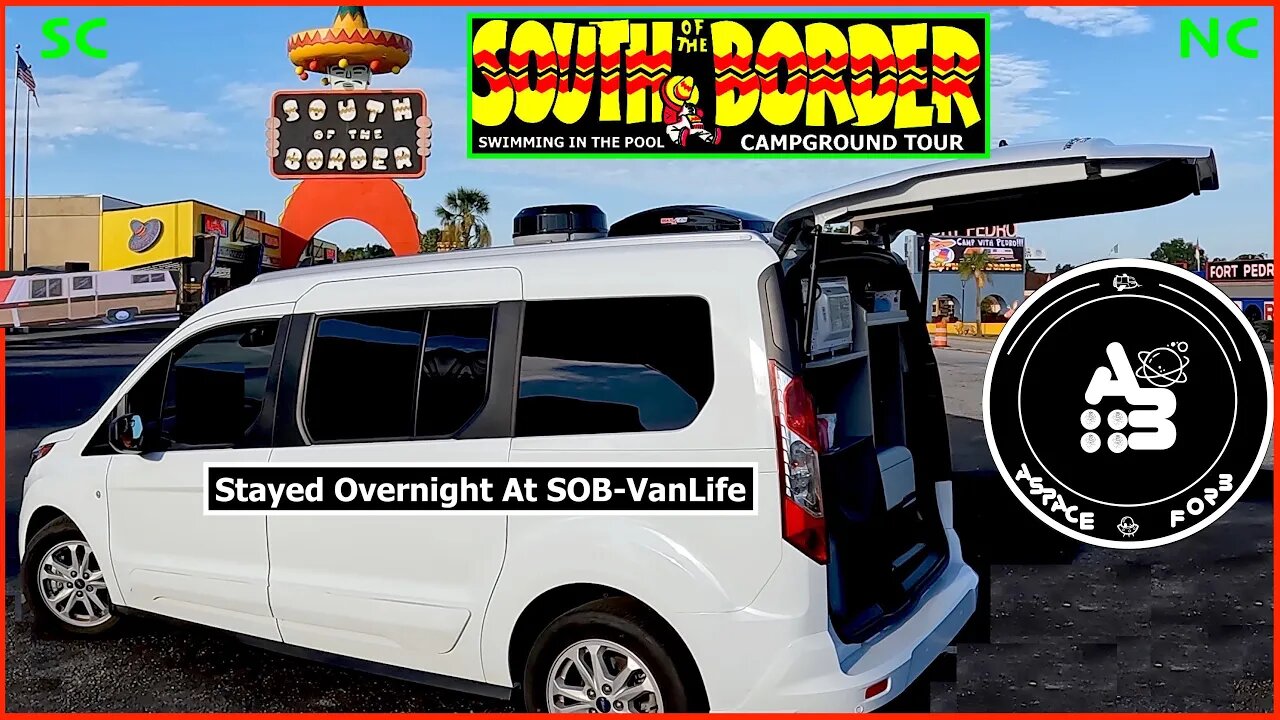 Van life South Of The Border Staying in Pedro's RV Campground & Swimming in the pool / Ford Transit