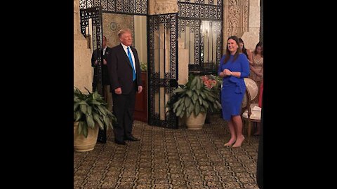 Newest videos and pictures of President Trump in Mar-A-Lago 川普在马拉歌的最新视频照片！