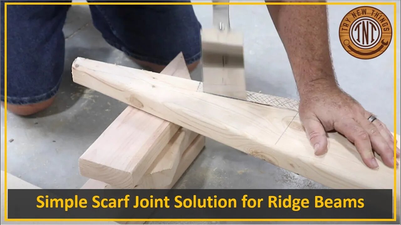 TNT #138: Simple Scarf Joint Solution for Long Ridge Beams