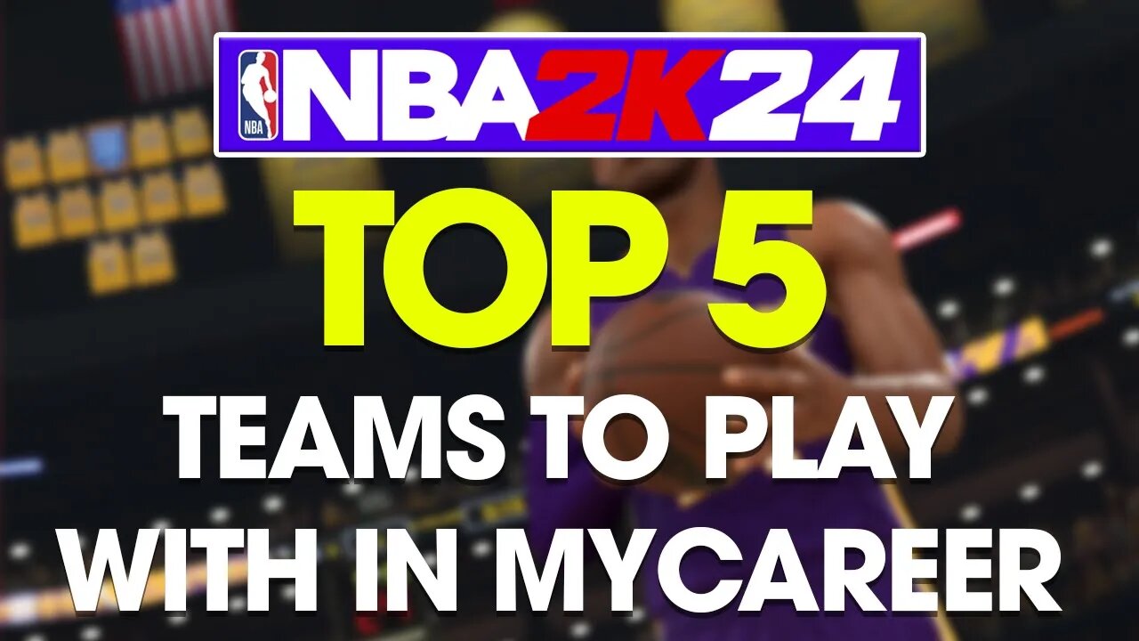 TOP 5 TEAMS TO PLAY WITH IN MYCAREER NBA 2K24 #NBA2K24 #2KCommunity #2K24 #2K24BestBuild #Nytrsa