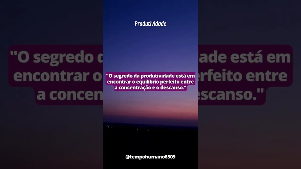 Dica Eficaz de Produtividade