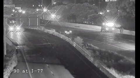 Pedestrian hit on I-90