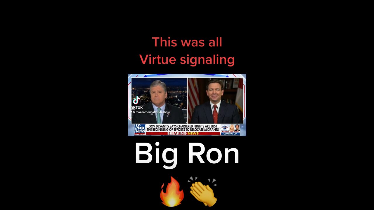BOOM 🔥👏 Ron DeSantis: This was just virtue signaling