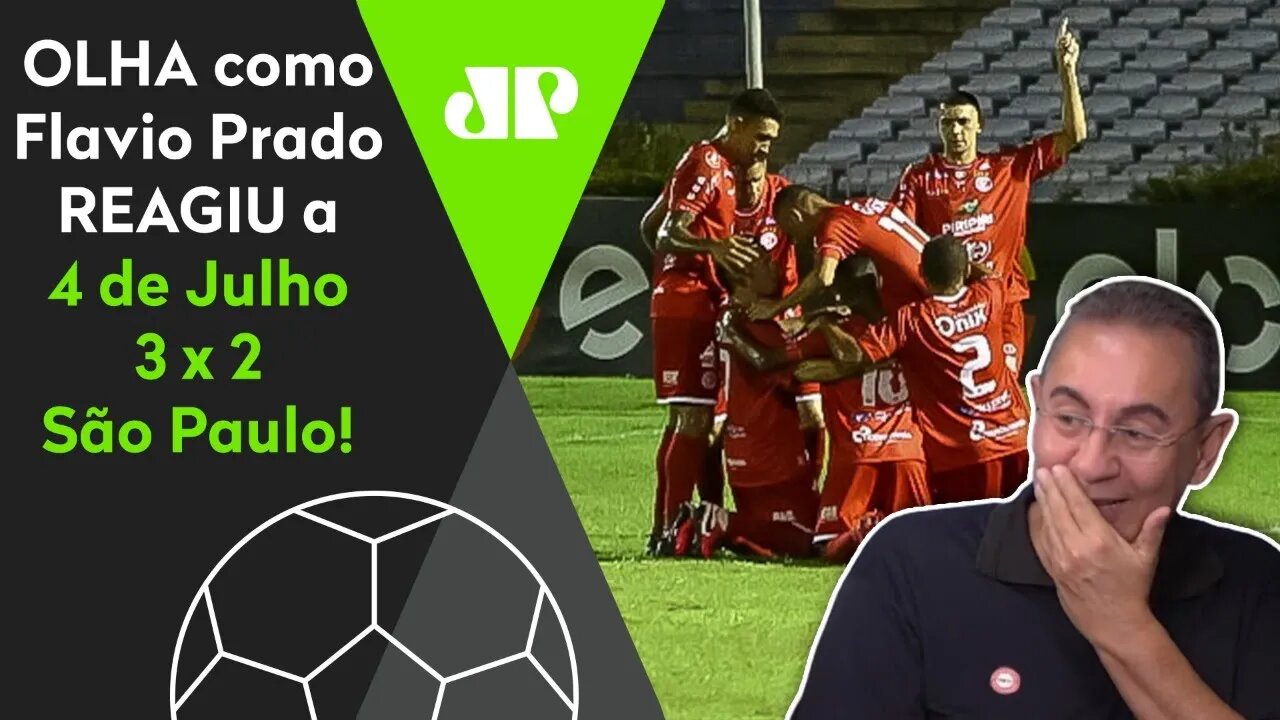 "O São Paulo PERDEU pro 4 de Julho!" OLHA como Flavio Prado REAGIU à ZEBRAÇA no Piauí!