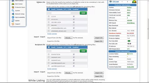 Protector 64 Bit Firewall Anti Spam Grey List