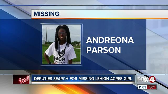 Deputies Search for Missing Girl