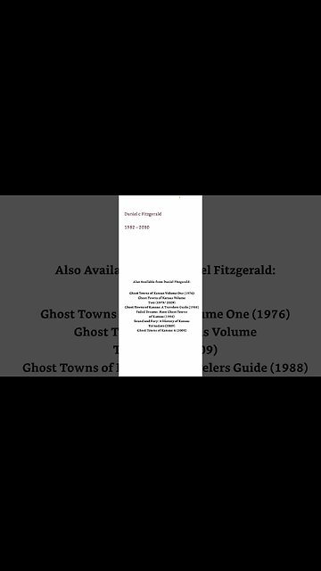 Ghost Towns of Kansas: Volume 3 by Daniel C. Fitzgerald