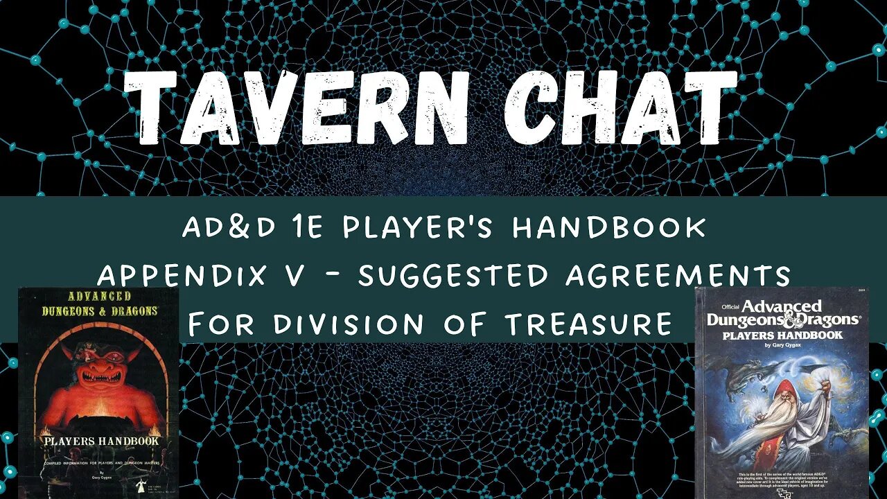 AD&D 1e Player's Handbook - Appendix V - Suggested Agreements for Division of Treasure