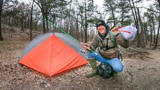 River Truck Camping for Winter Trout