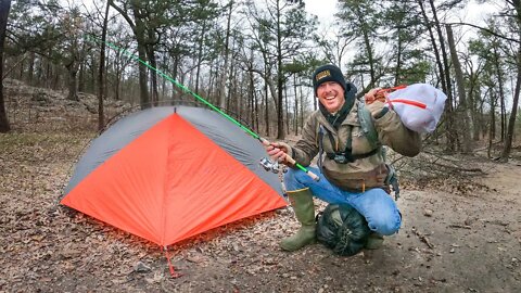 River Truck Camping for Winter Trout