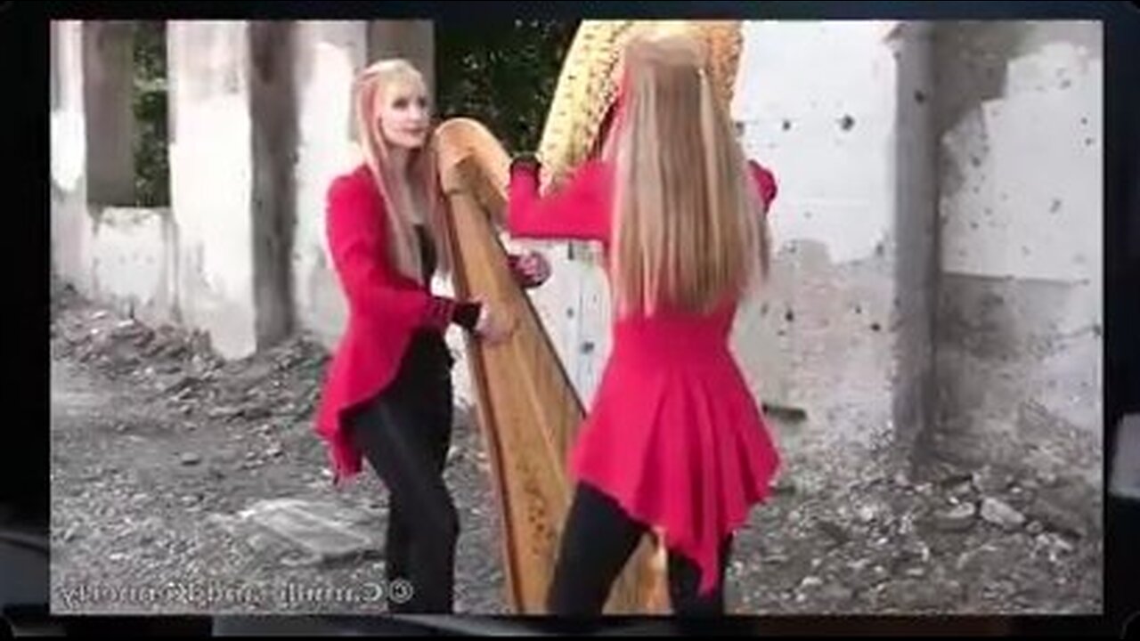 Song to Lucifer METALLICA “ONE” 🎻 2 GIRLS 1 HARP (HARP TWINS)