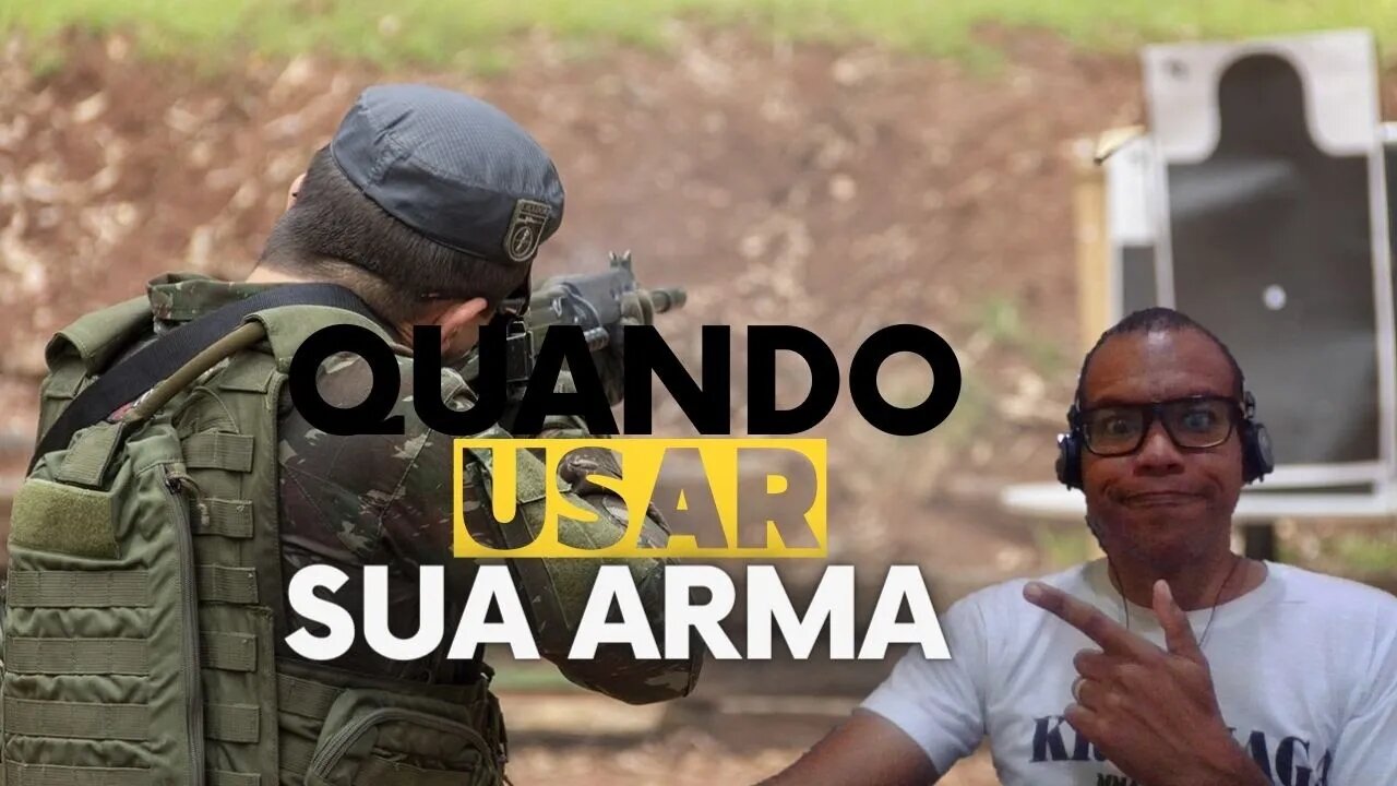QUANDO SACAR SUA FERRAMENTA DE DEFESA E QUANDO USÁ-LA.