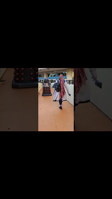 #DALEK & #THEDOCTOR RUNNING LATE FOR A PANEL AT #TBCC #TBCC2022 #DALEKHAL #SUBSCRIBE #SHORTS