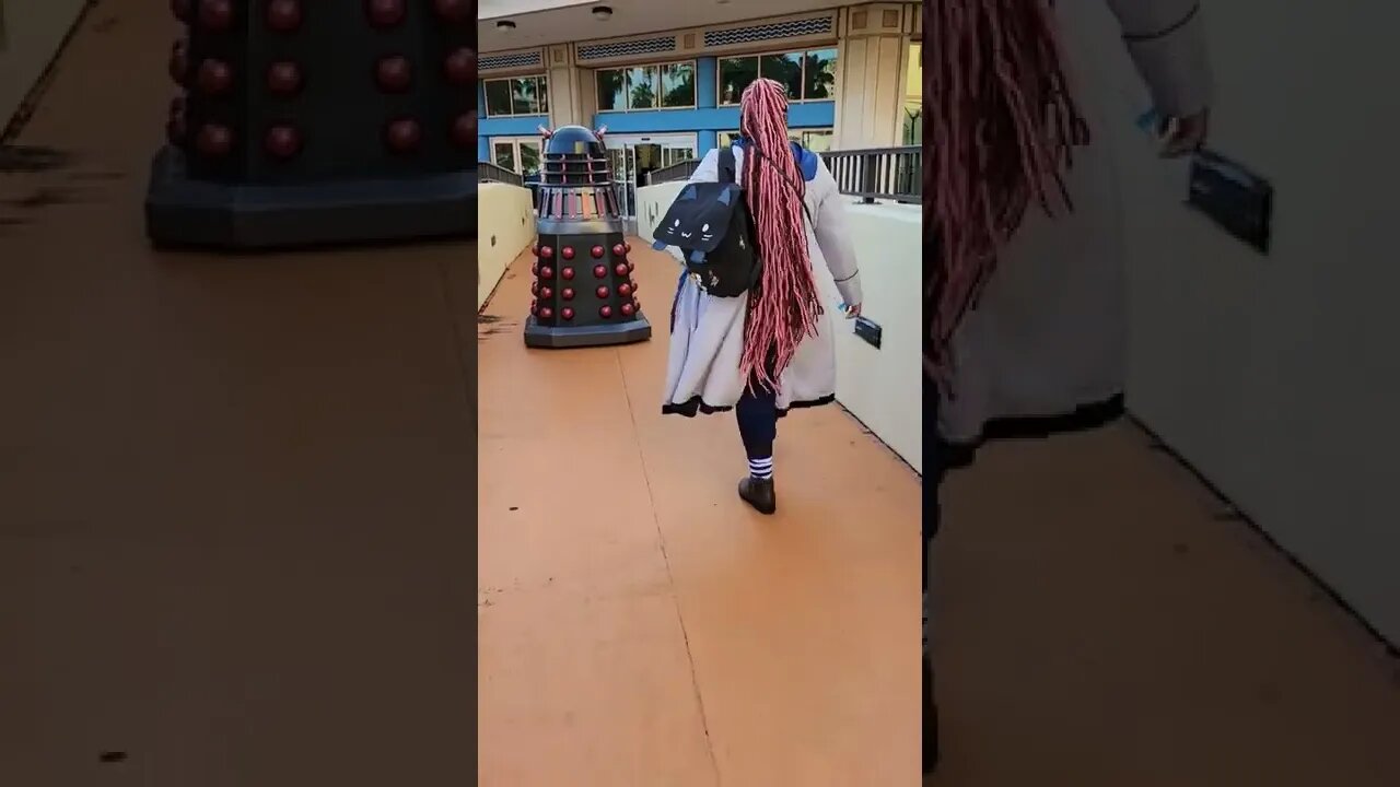 #DALEK & #THEDOCTOR RUNNING LATE FOR A PANEL AT #TBCC #TBCC2022 #DALEKHAL #SUBSCRIBE #SHORTS