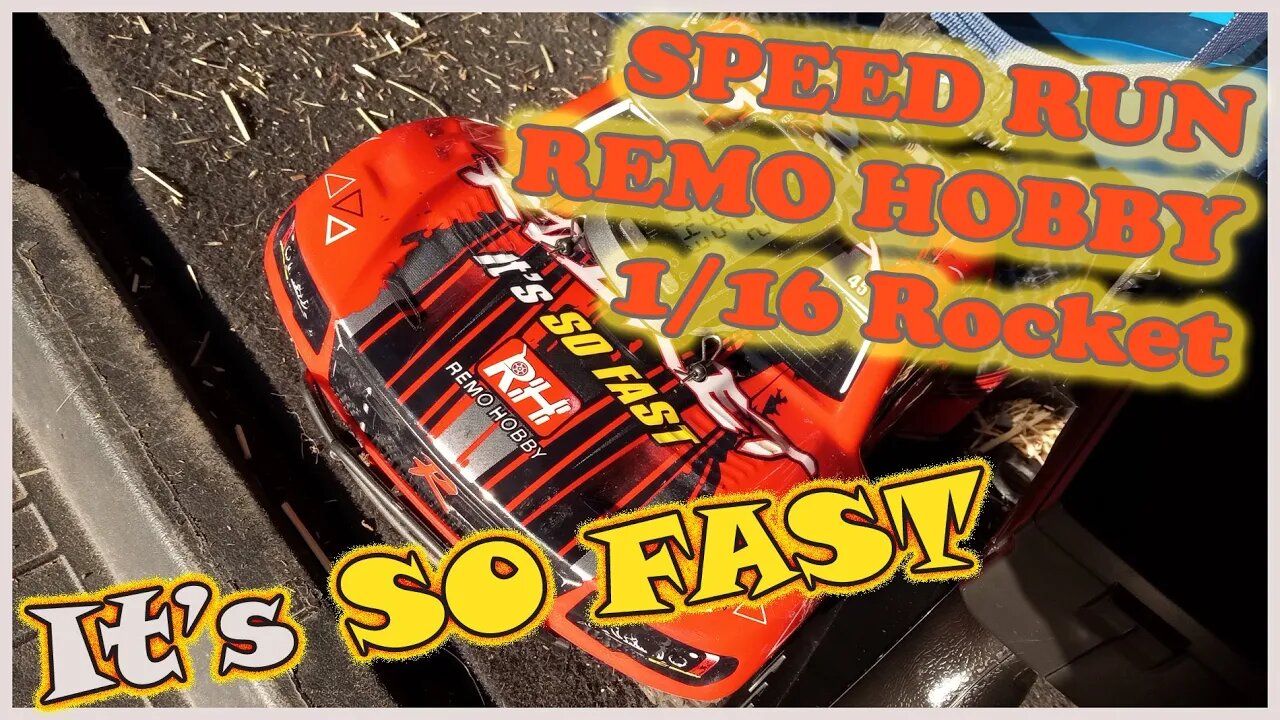 SPEED RUN - REMO HOBBY - 1/16 scale - Rocket - Speed Test 50 Dollar Deal!