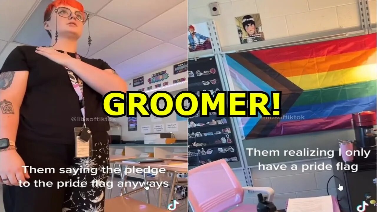 Woke Teacher FORCED Children To Pledge Allegiance To The Pride Flag