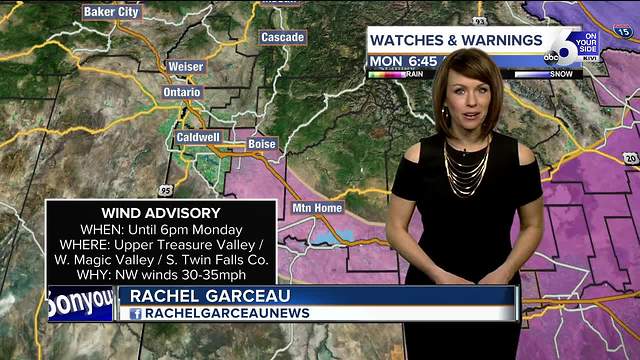 Cold and windy to kick off the work week