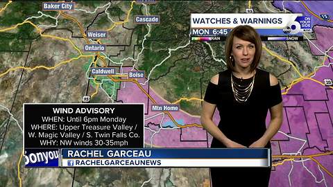 Cold and windy to kick off the work week