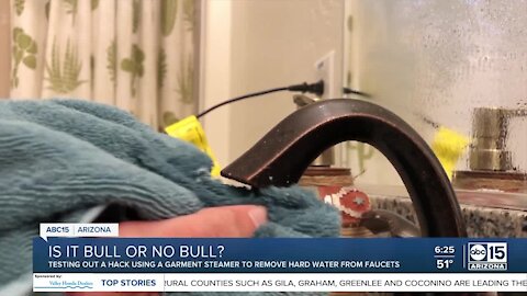 Bull or No Bull: Can a garment steamer remove hard water?