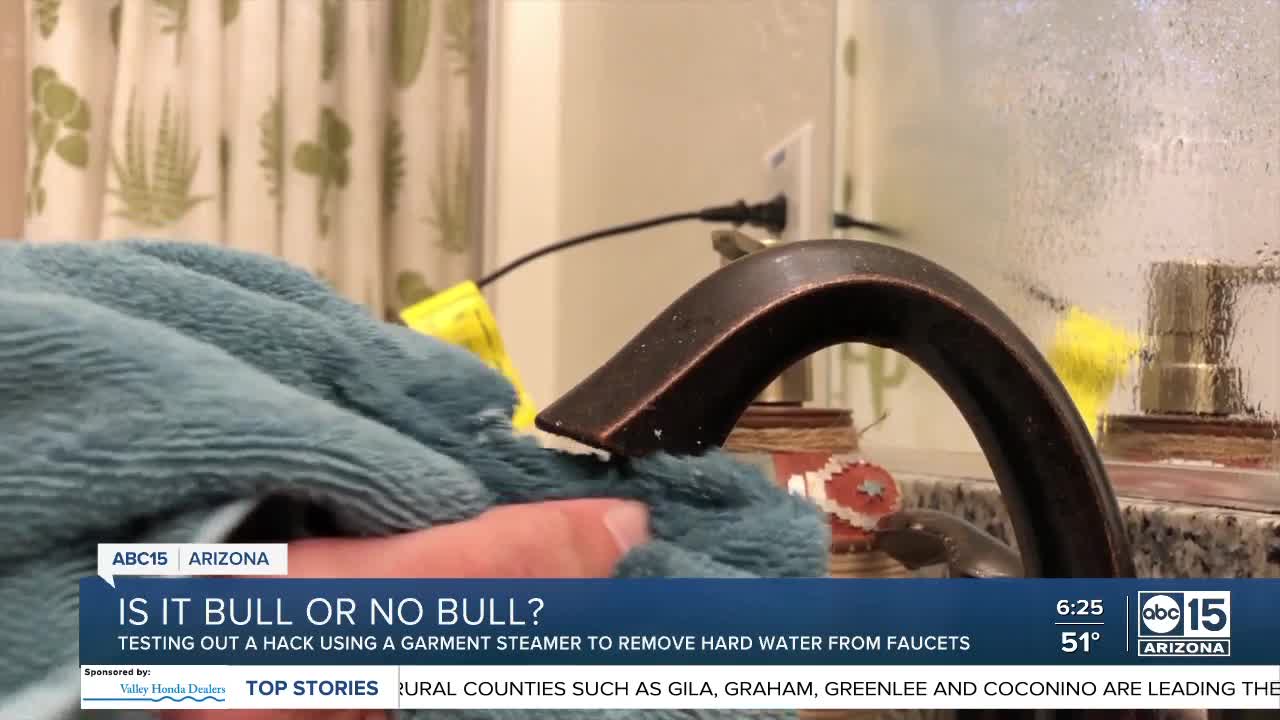 Bull or No Bull: Can a garment steamer remove hard water?