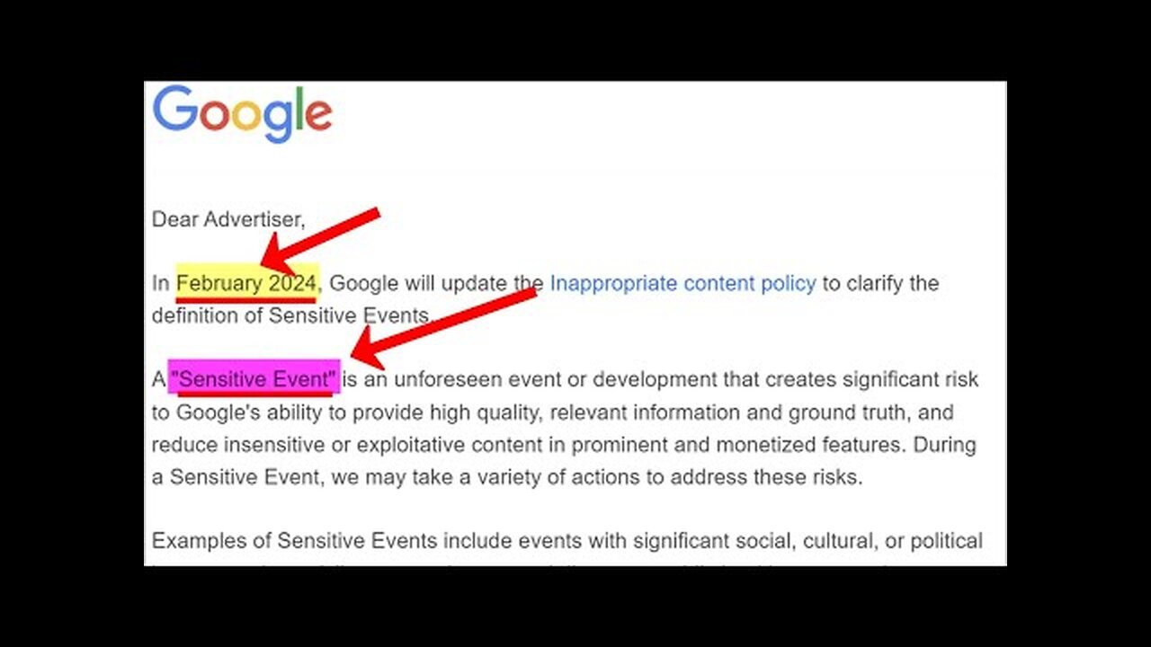 WARNING! GOOGLE KNOWS THE SCRIPT ABOUT A PLANNED SENSITIVE EVENT HAPPENING IN FEBRUARY 2024!