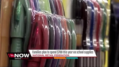 Families plan to spend $700 this year on school supplies