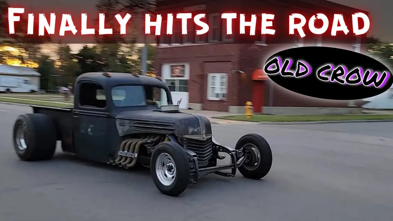 Old Crow first drive!!! (Rat rod build 40)