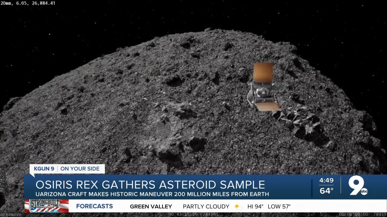 UArizona touches an asteroid to bring some of it to Earth