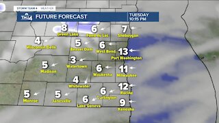 Cold temps, flurries possible Tuesday